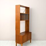 Vintage Scandinavian bookcase with display cabinet