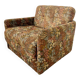 Old floral pattern armchair design Wittmann Austria Josef Hauffmann vintage