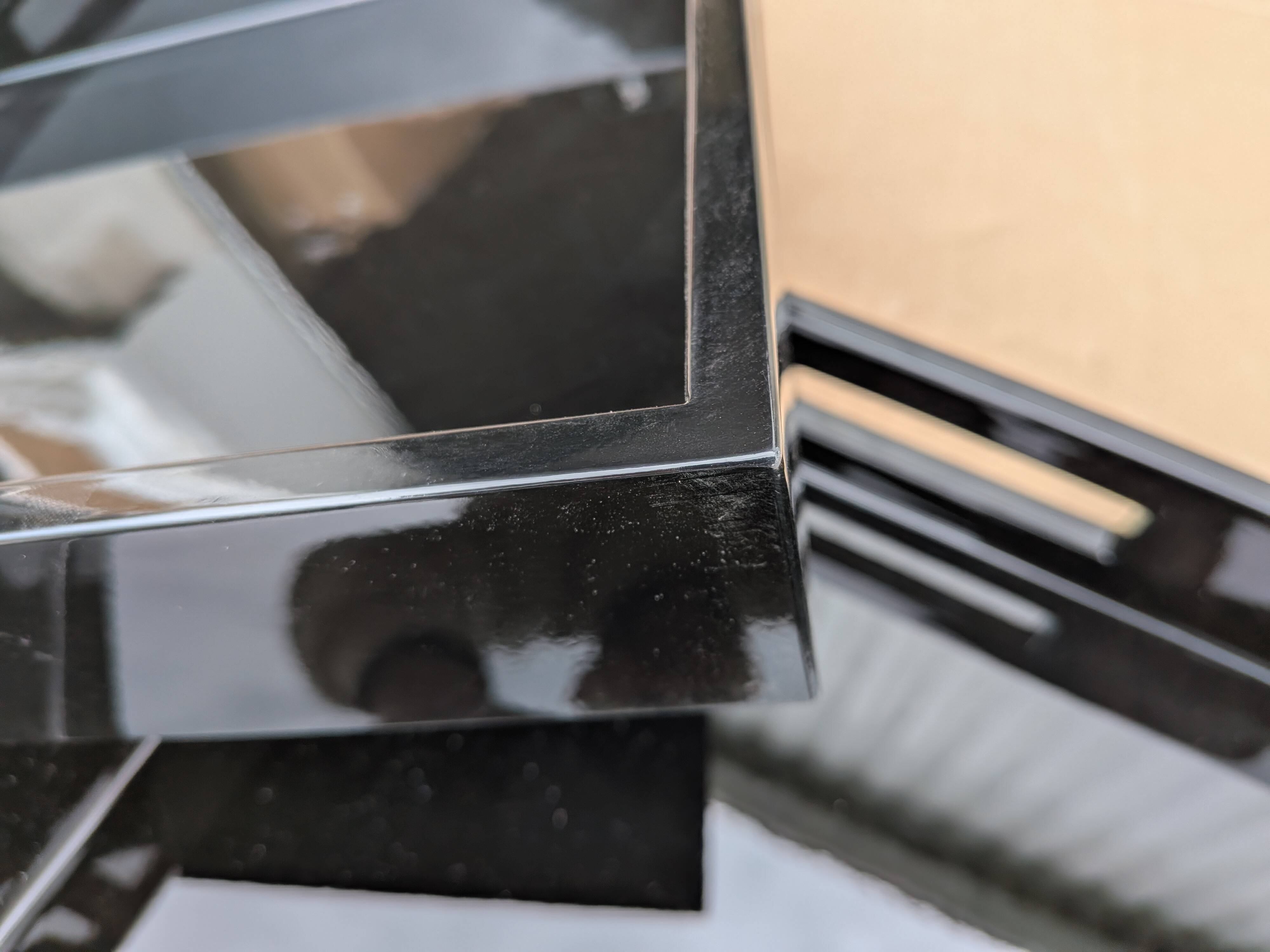 Set of 2 lacquered nesting trays from Rosee in Ink/black colour.