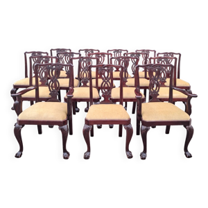 Lots chaises style - chippendale