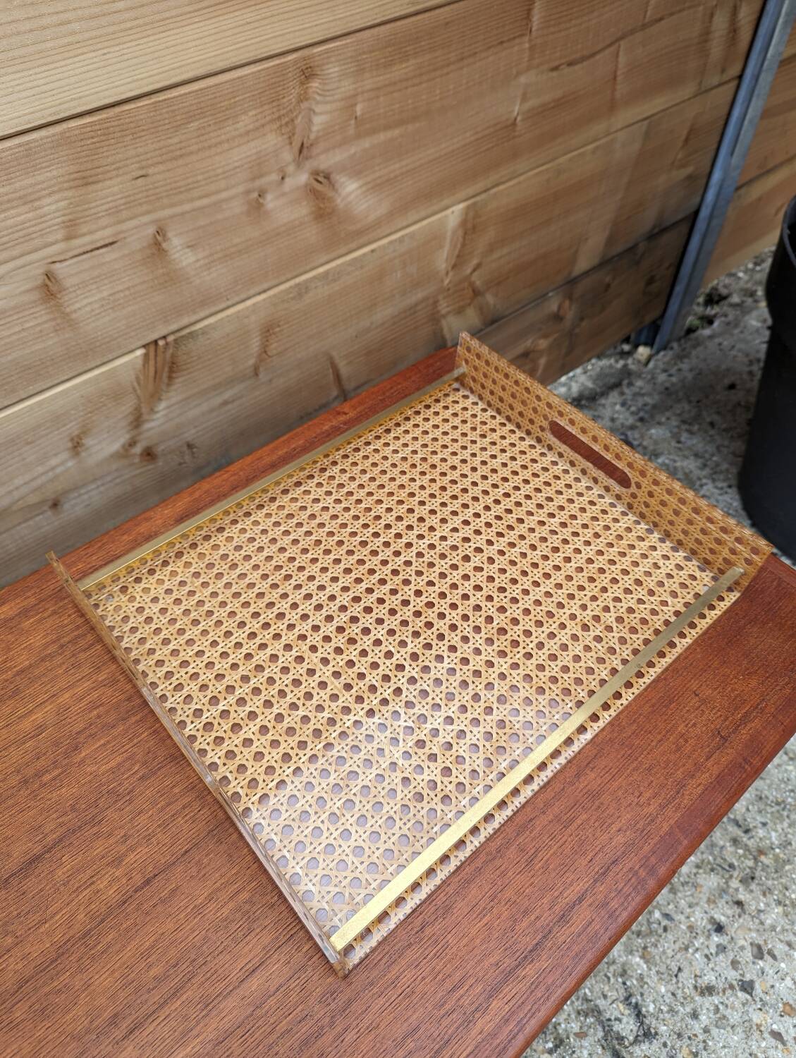 Plateau "Dior" vintage plexi 70
