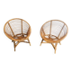 Paire de fauteuils en rotin