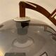 Scandinavian “scissors” wall lamp in teak from the 50s and 60s