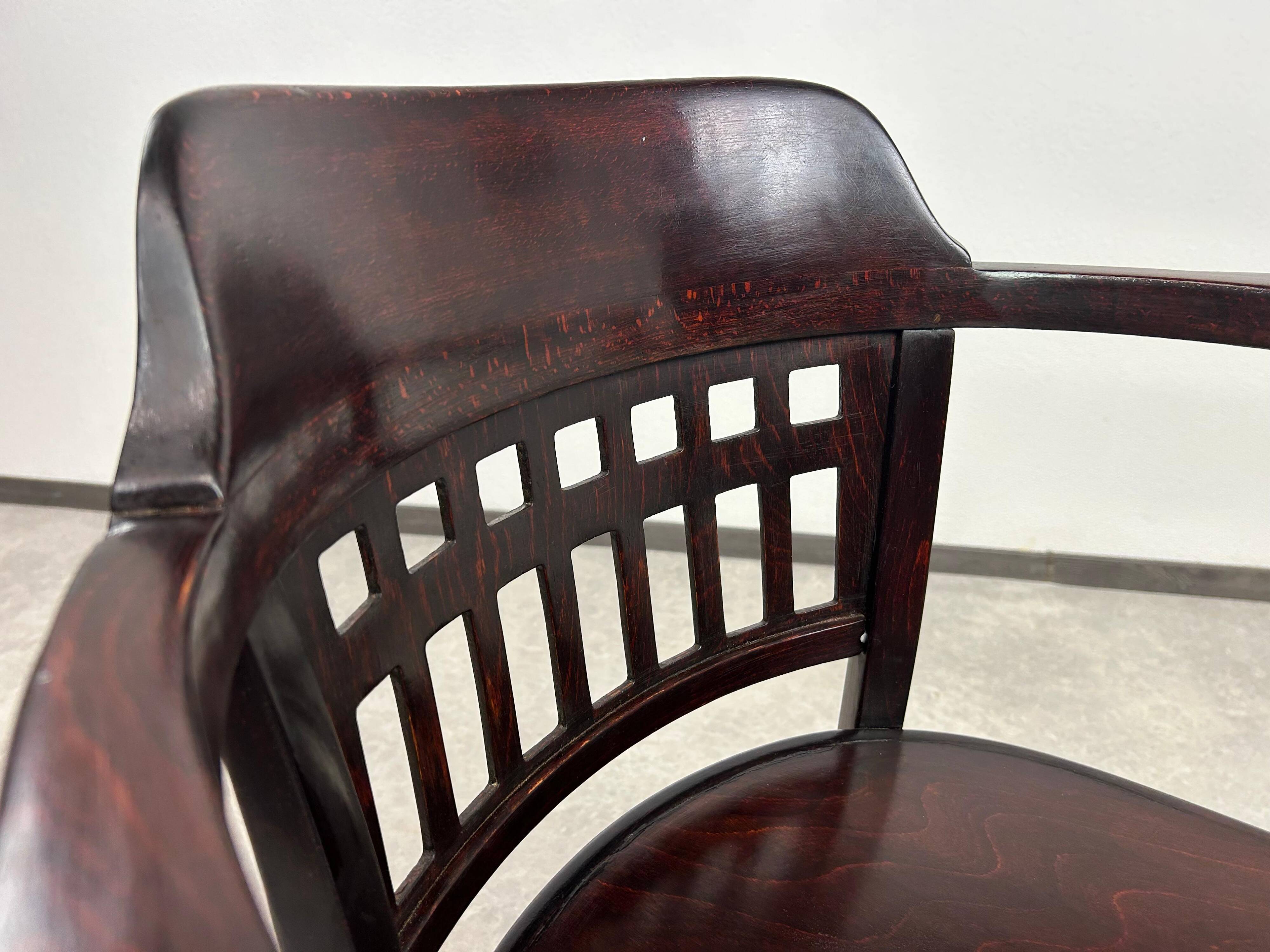 Secession office chair no. 714 by Otto Wagner for J&J Kohn