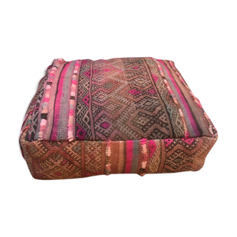 Pouf rose kilimi