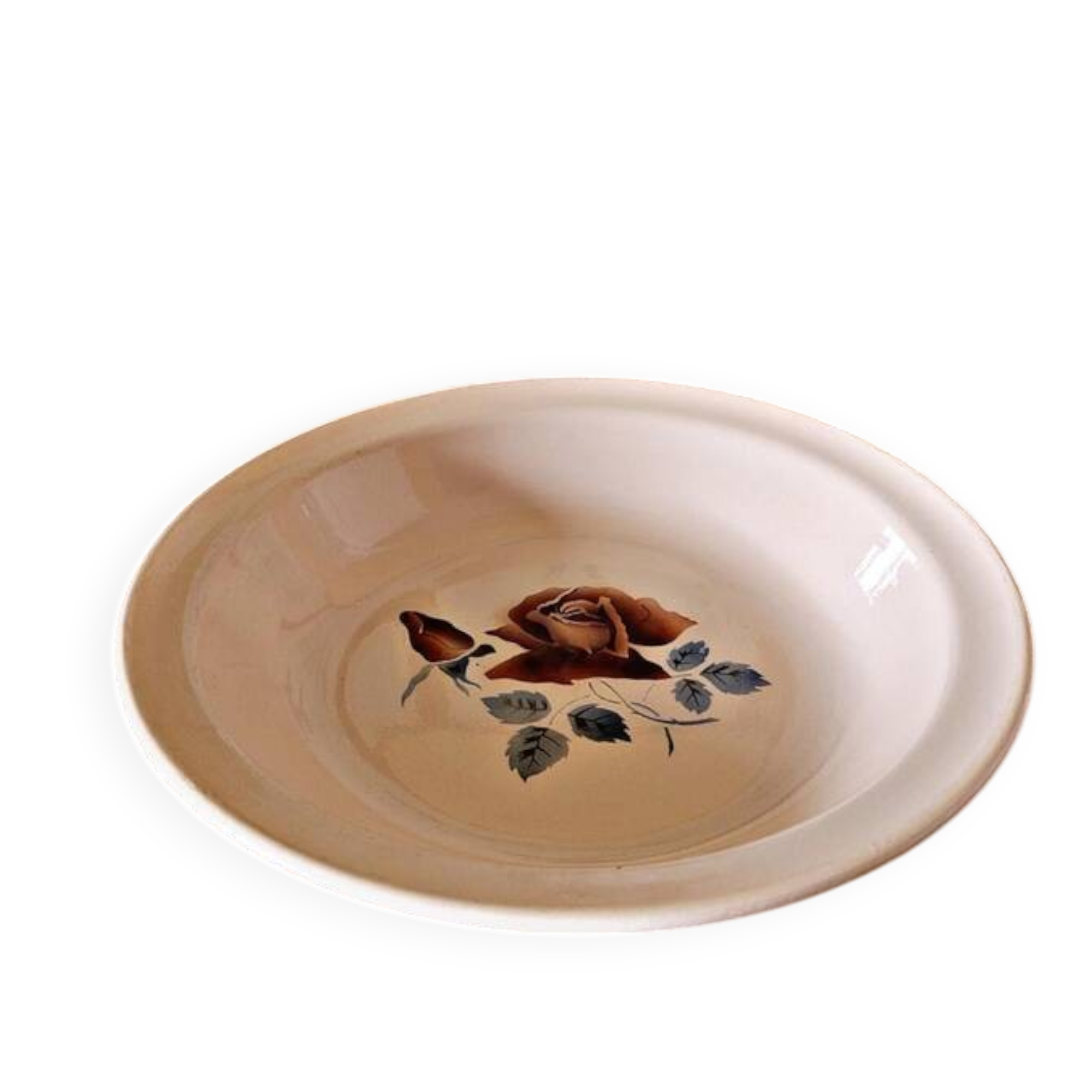 Shallow round plate Digoin Sarreguemines model 9481 (9181)