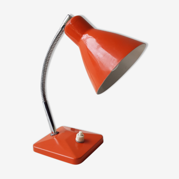 Lampe de bureau orange 60's