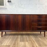Scandinavian rosewood sideboard by Erling Torvits, 60s
