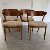4 Helge Sibast dining chairs model 7, 1953