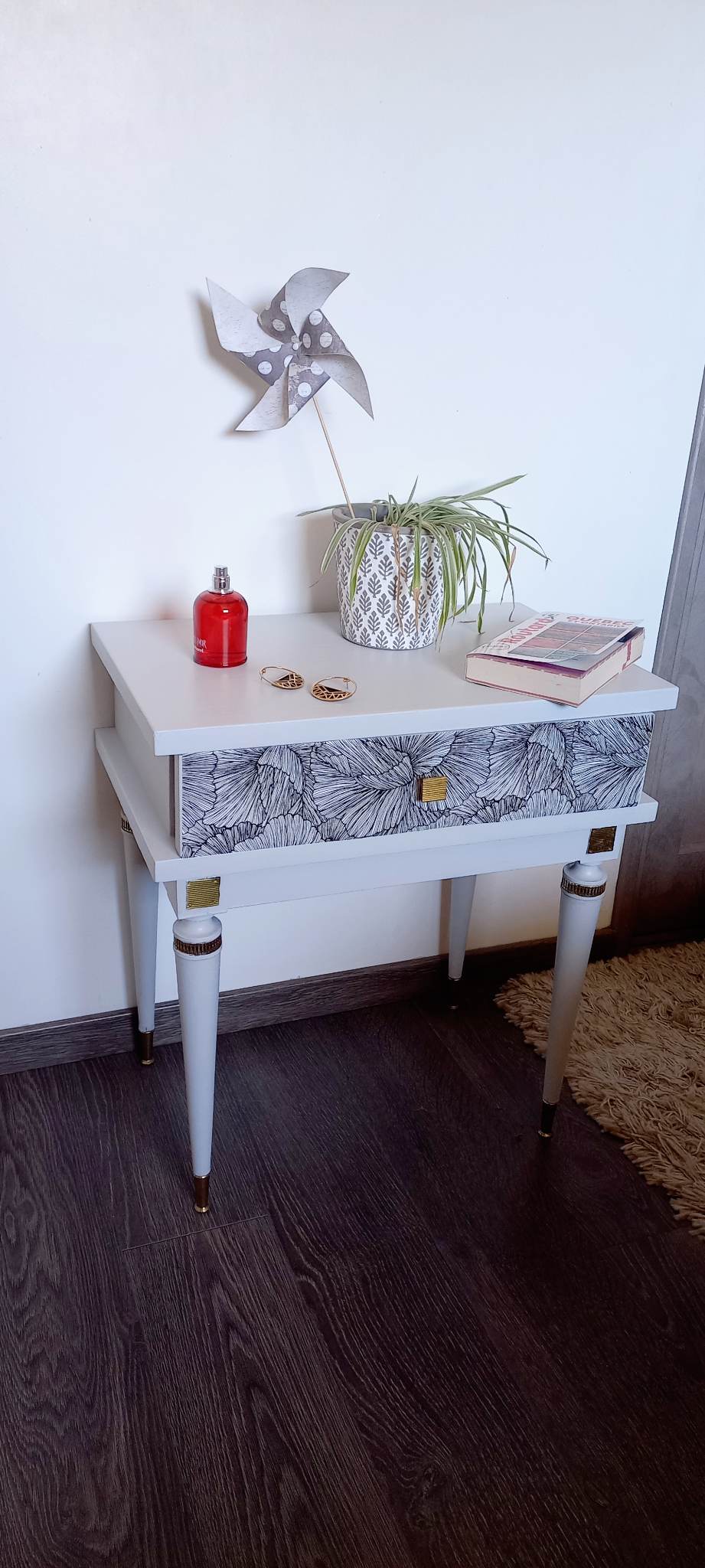 Chevet vintage relooké