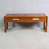 Danish Teak Console and Mirror, 1960s