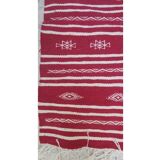 Traditional handmade red and black carpet  170x60cm