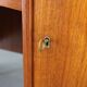 Danish mid-century modern teak writing desk with oak legs, 1960s