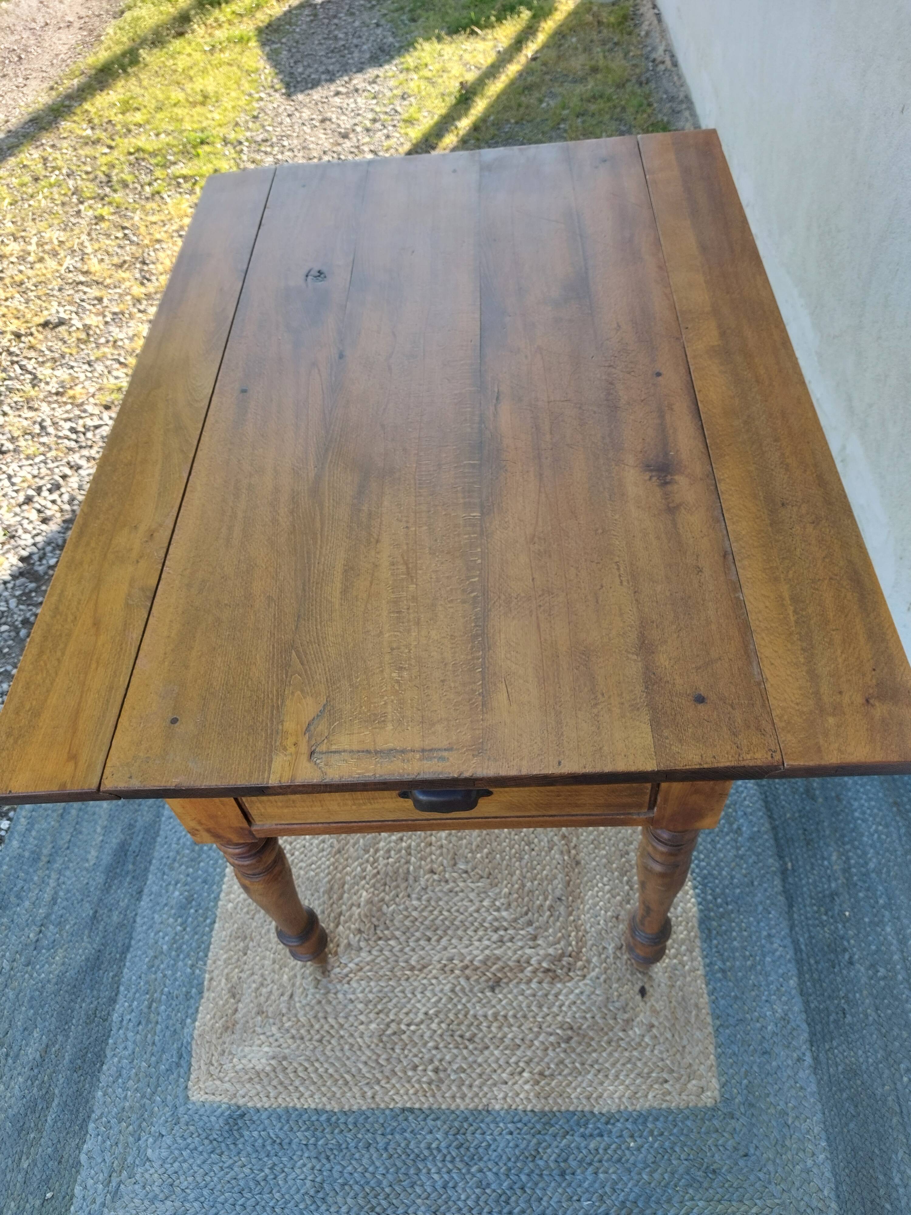 wooden table with extensions