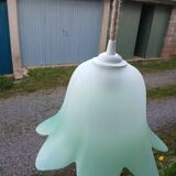 Pair of vintage tulip pendant lights