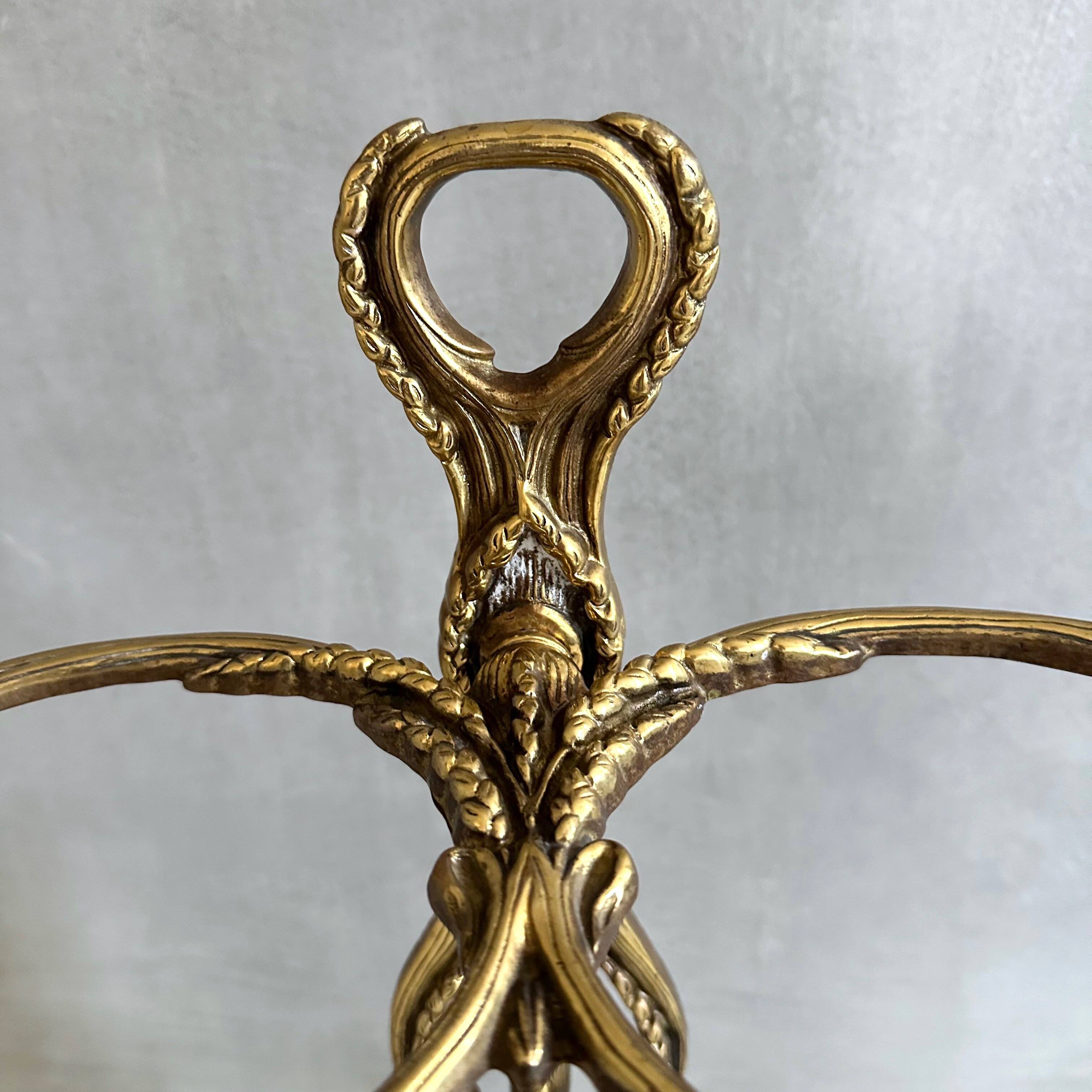 Antique Brass Umbrella Stand / Umbrella Holder