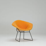 Diamond Chair – Yellow Upholstery - Harry Bertoia