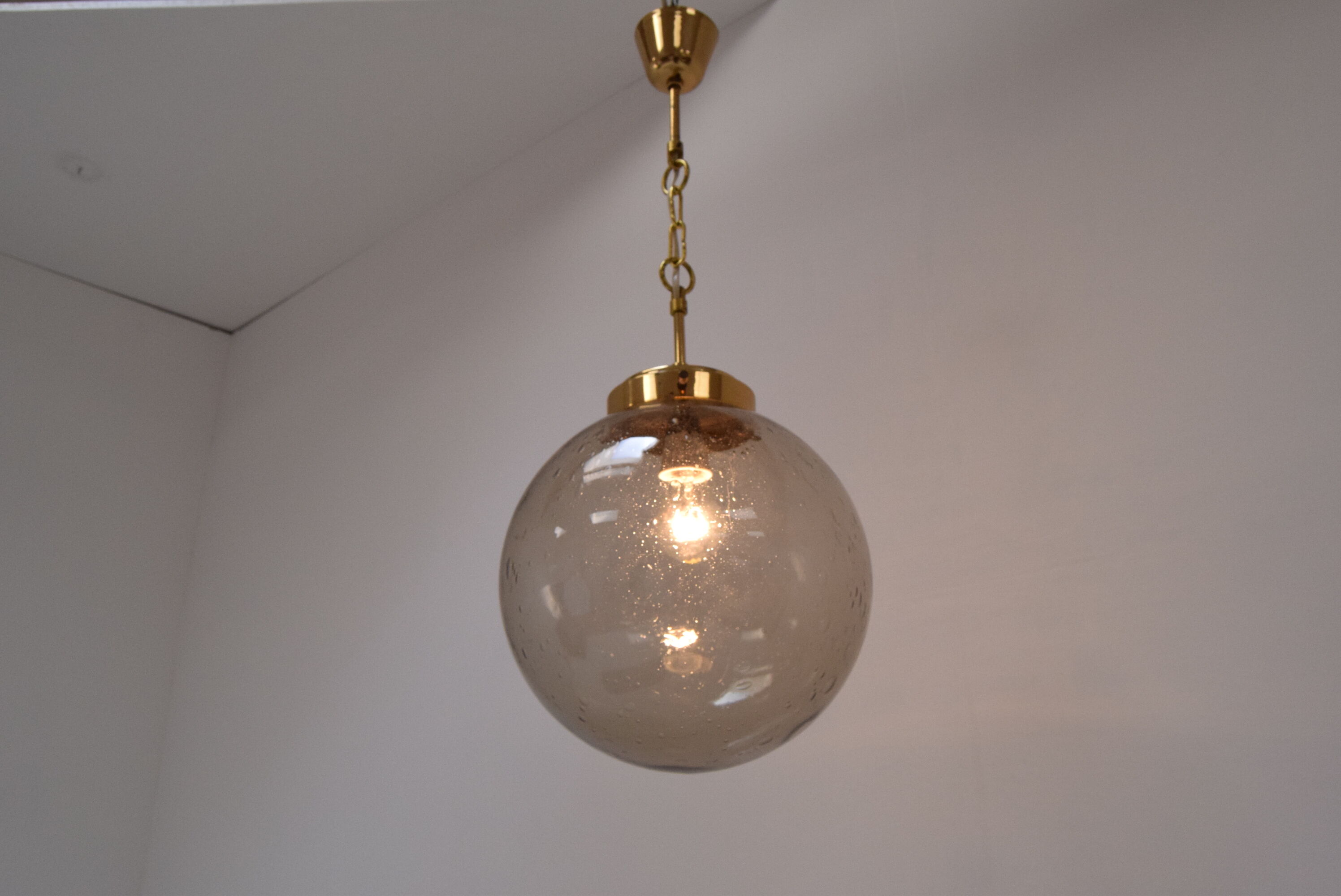 Suspension en verre Kamenicky Senov, années 1970
