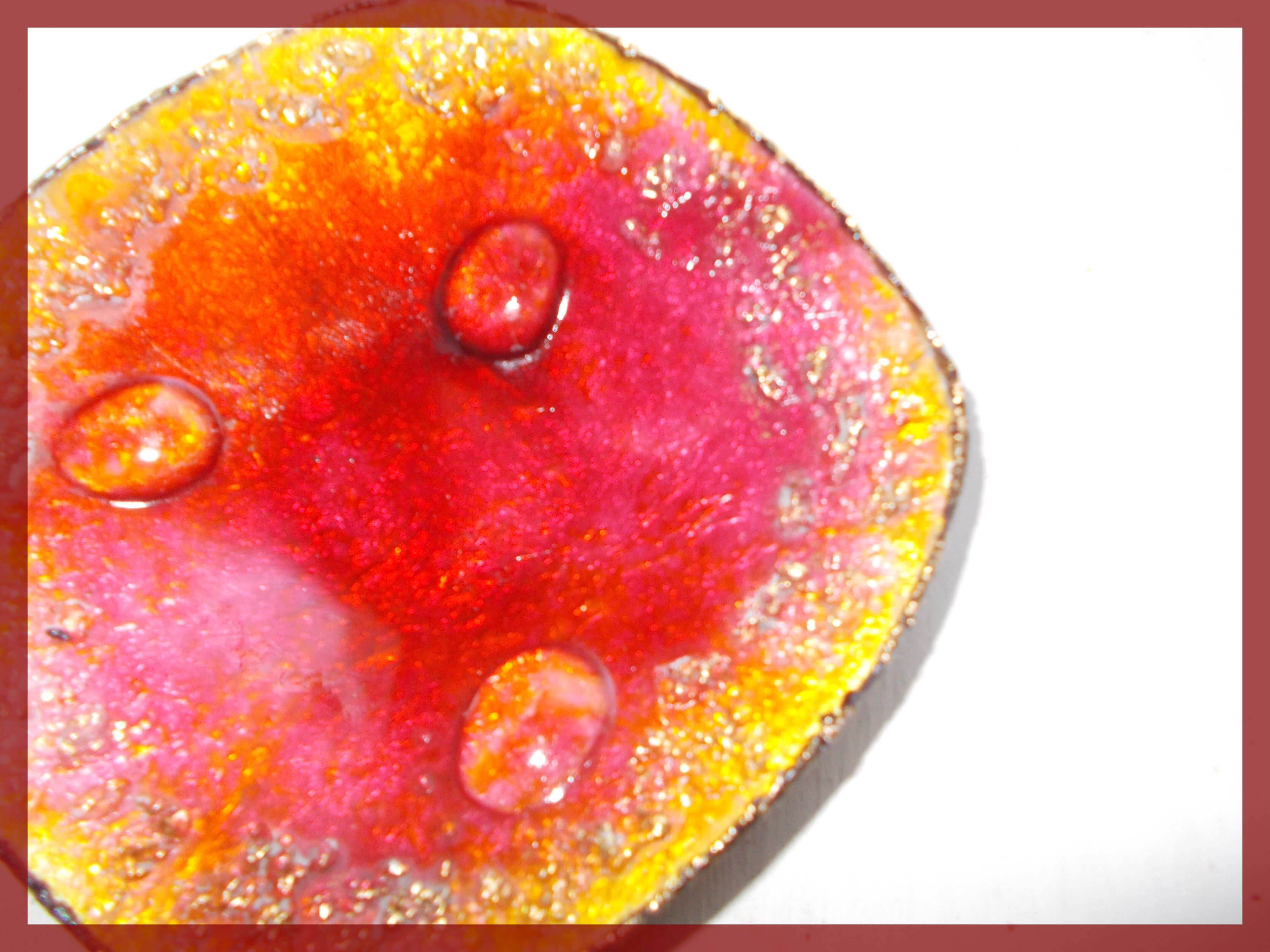 Pocket enamel on silver enamel signed Villegoureix