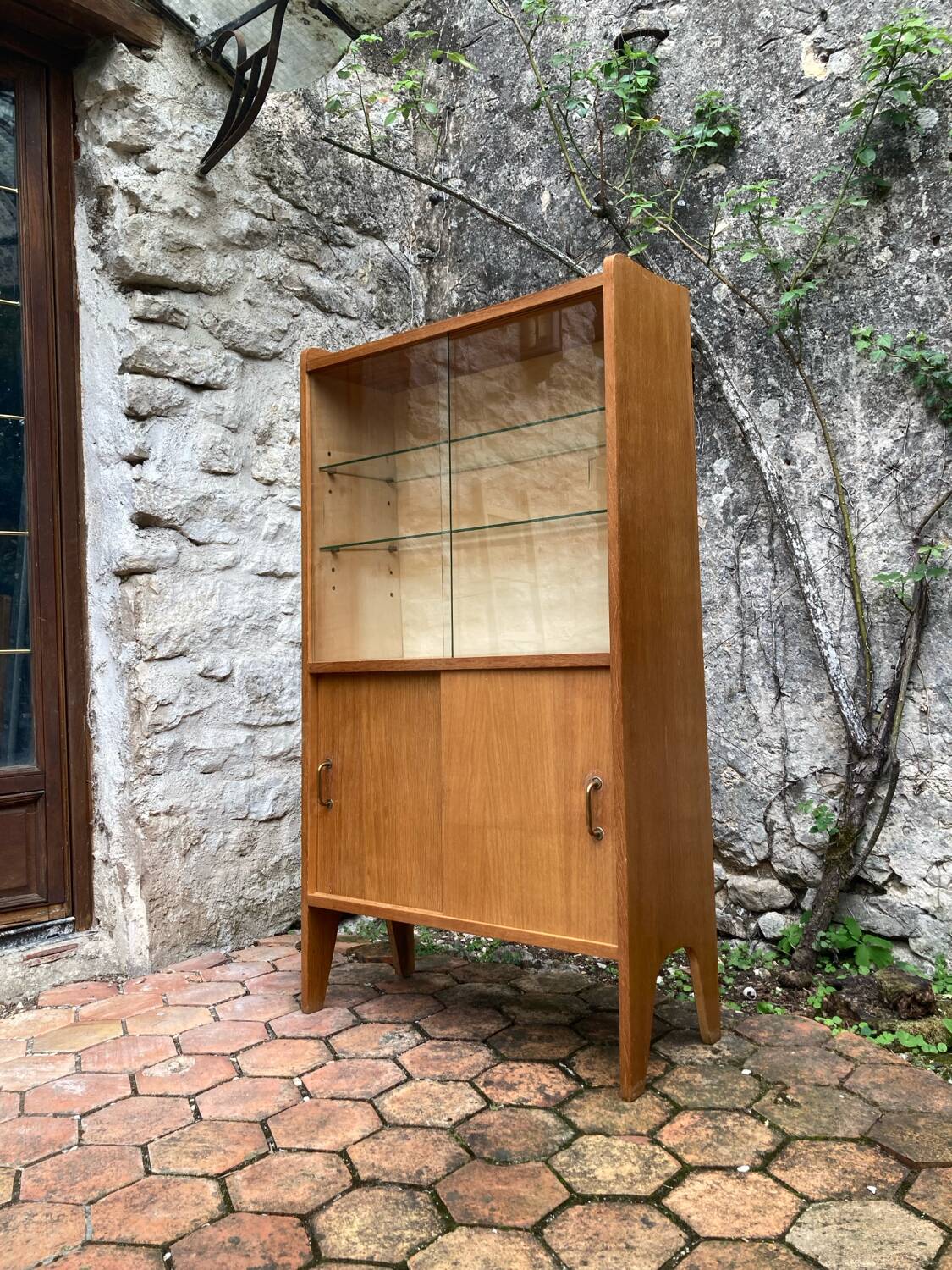 Vintage glass shelf