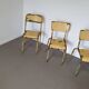 Old stacking school chairs 1950s