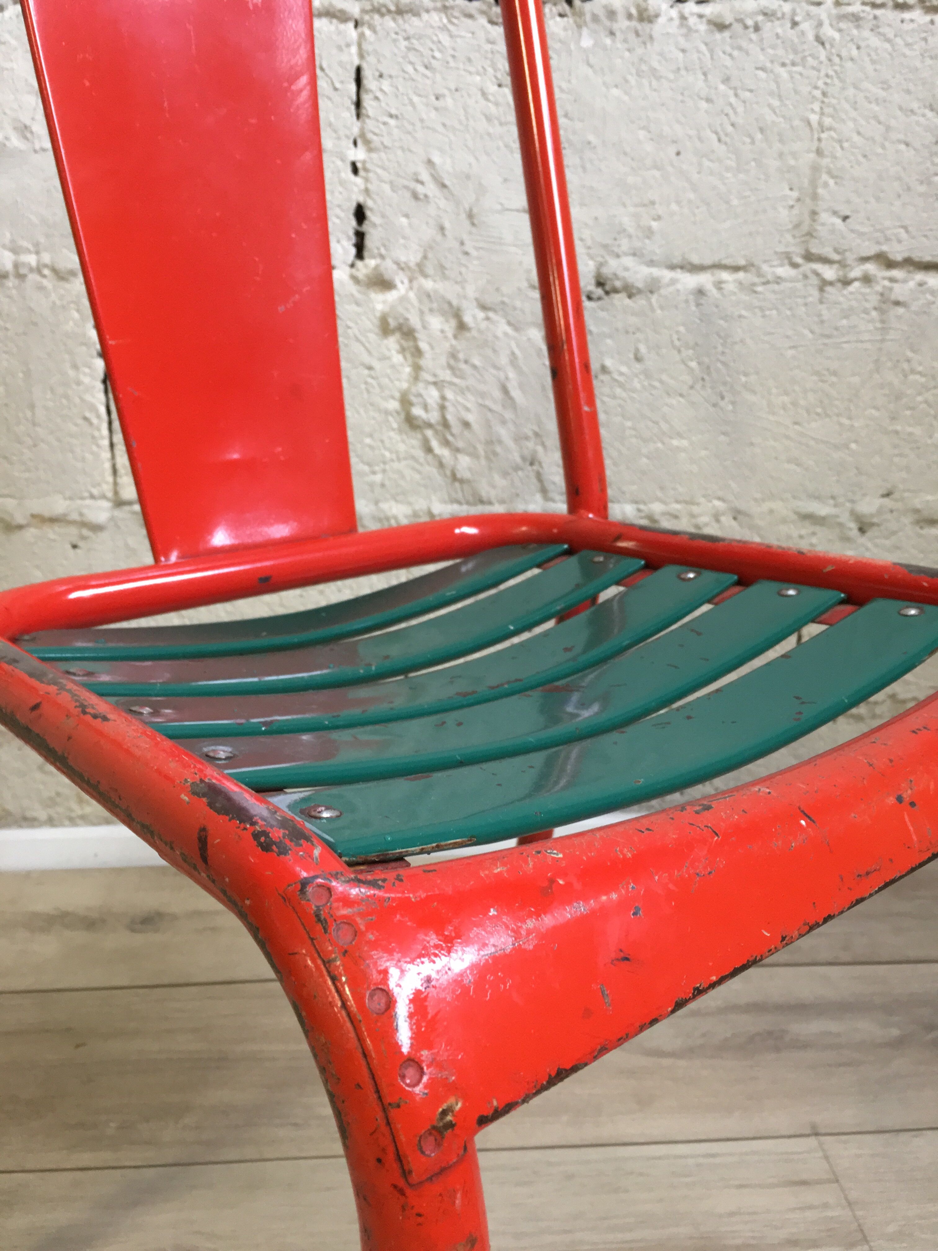 Set of 8 chairs Tolix T4