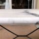 Bistro table on marble