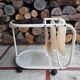 Porte revues table à roulettes bout de canapé 1970