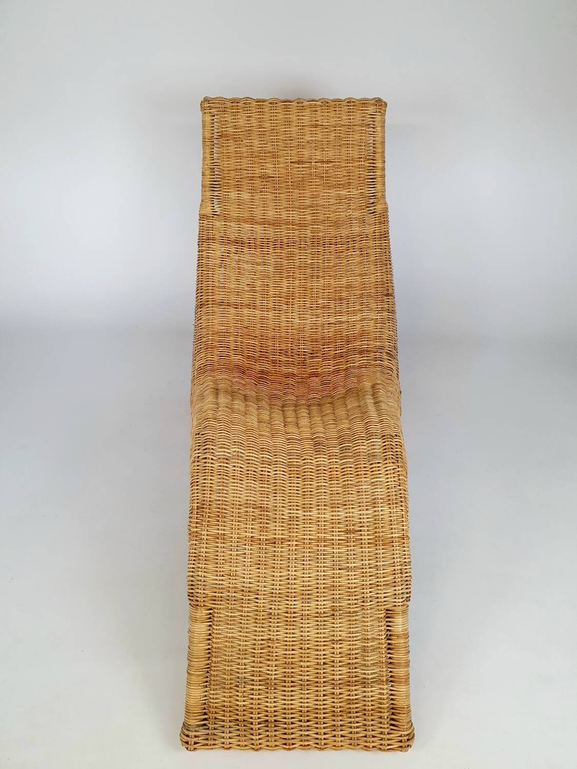 Chaise longue en rotin Karlskrona de Karl Malmvall pour Ikea Selency