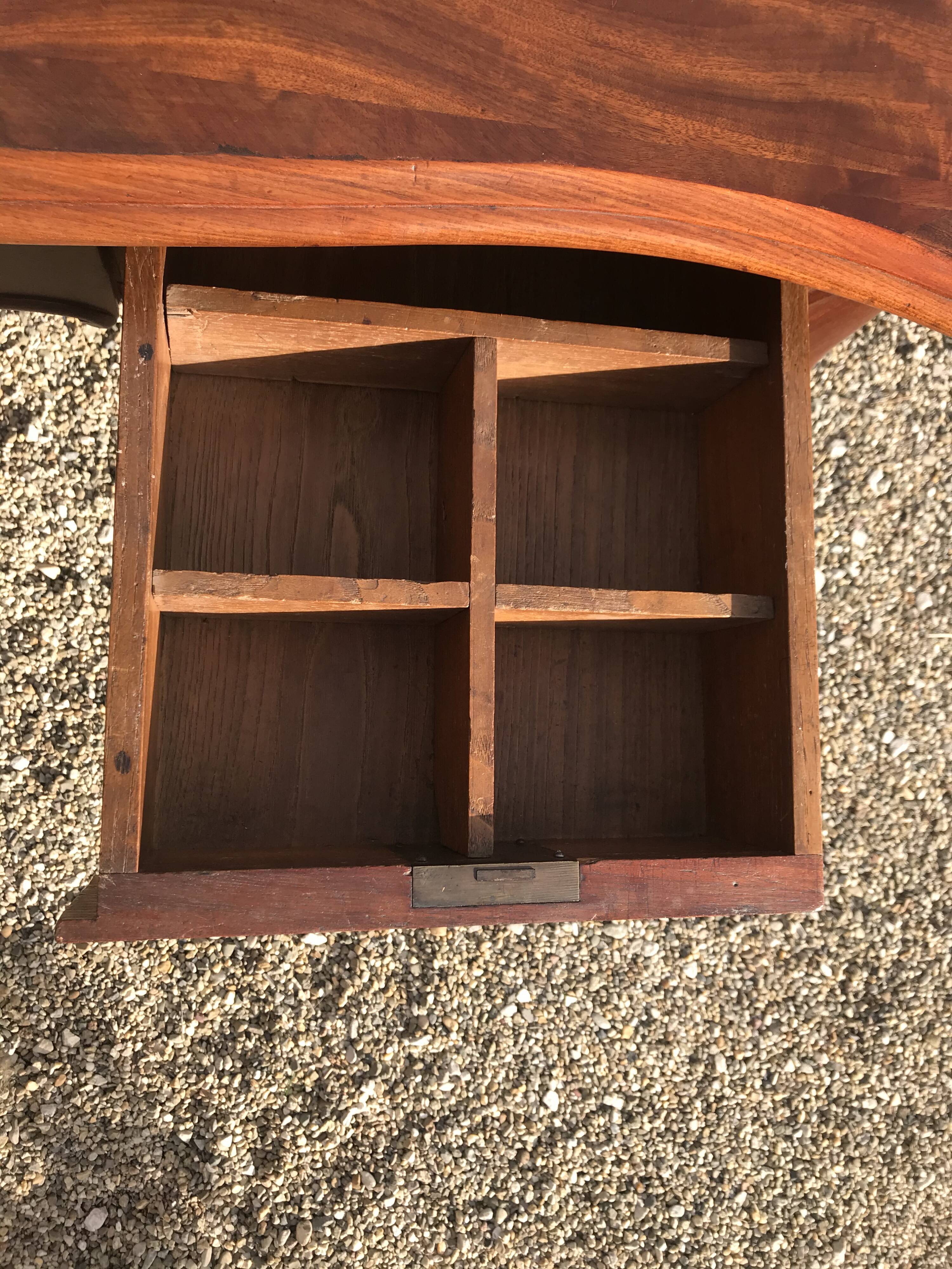 Louis XV-style mahogany desk