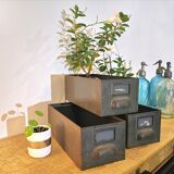 Set of 3 industrial lockers