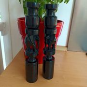 Vintage ebony candlesticks