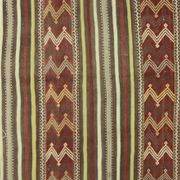 Grand Turkish Kilim Yoruk Vintage 150x300 cm Geometric Stripes