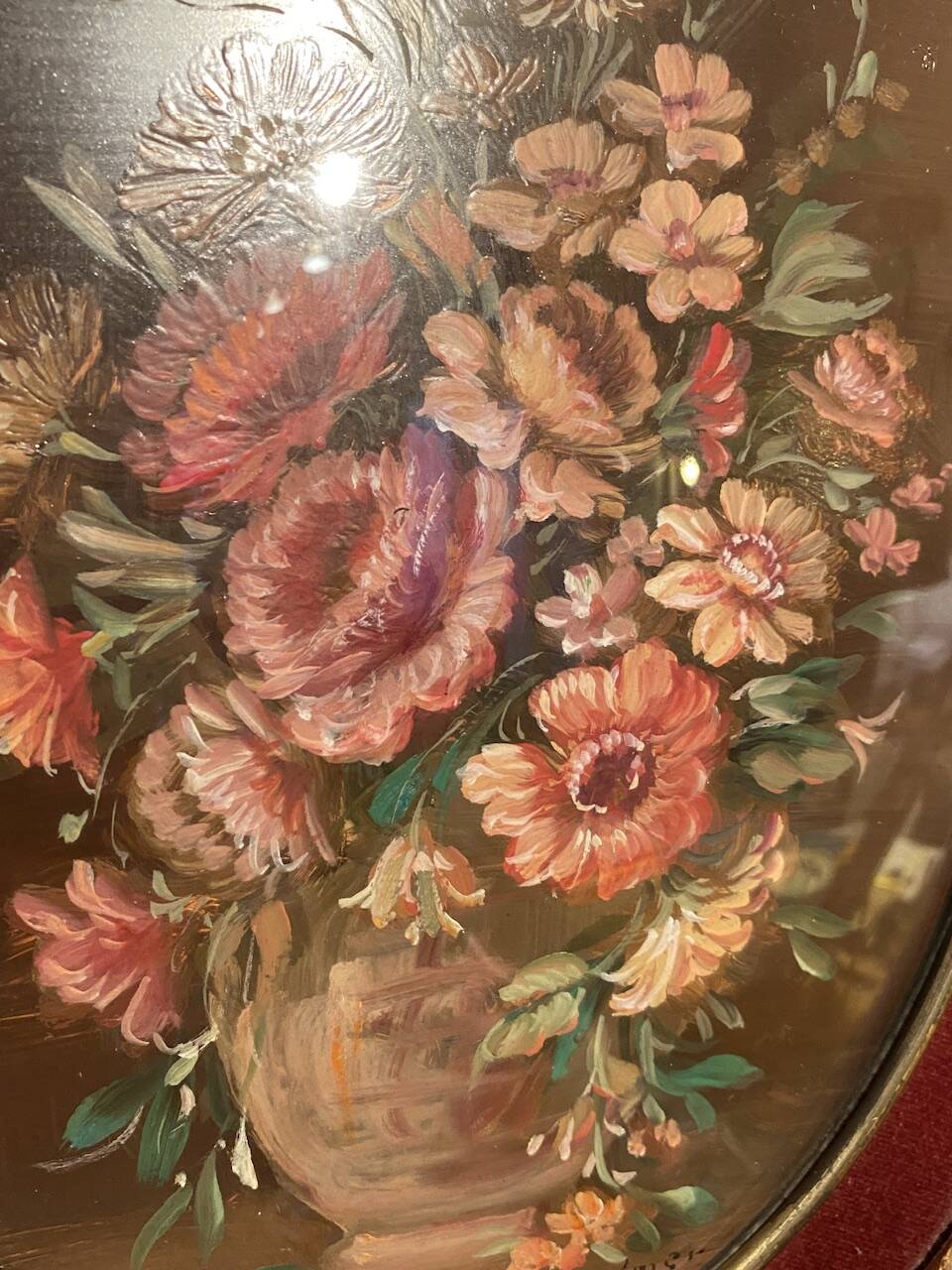 Still life with a bouquet of wild flowers, 20th century, signed