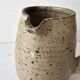 Ceramic stoneware milk jug with spout and signed Corsican pictogram