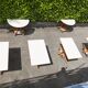Rare set of 6 Baumann tables 1990, 80x120 and half moon 120cm