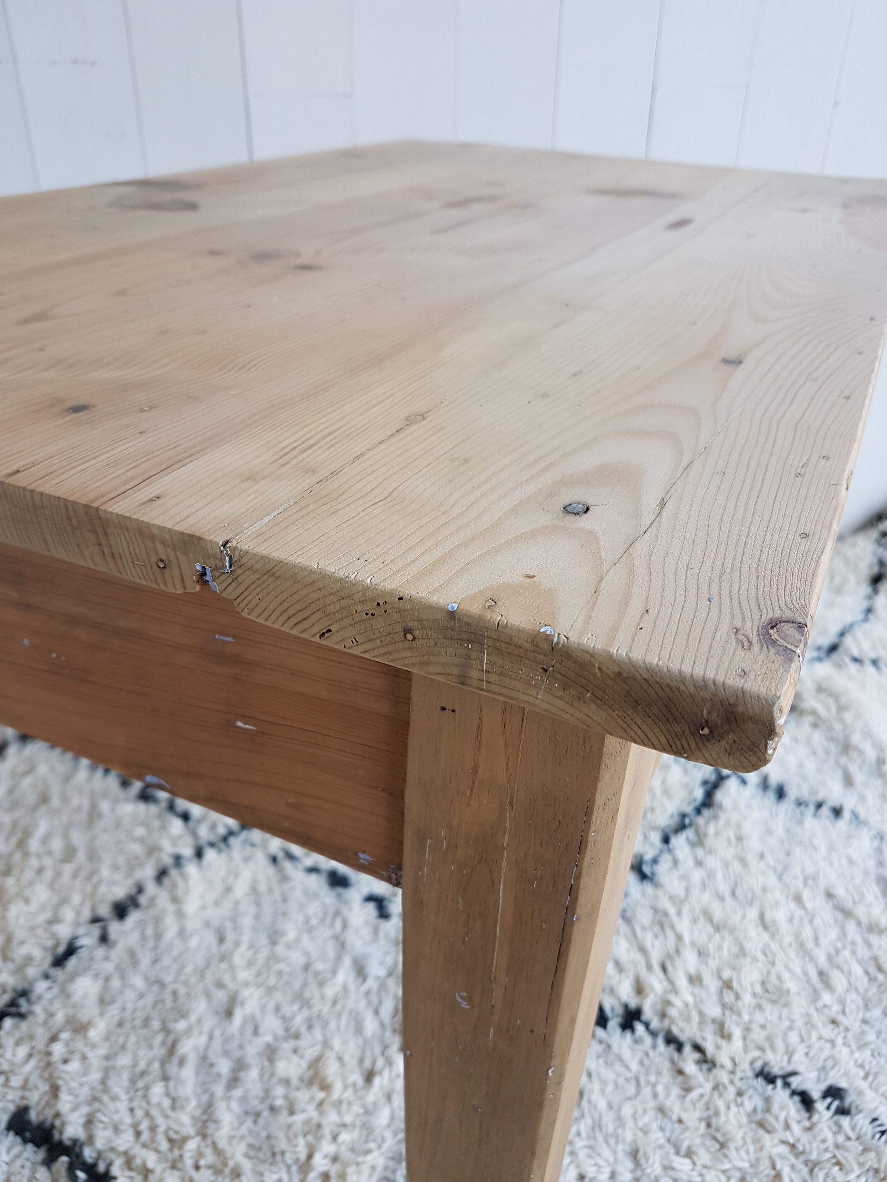 Renovated wooden table
