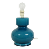 Pied de lampe en céramique italienne bleue