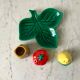 Set of salt shaker / pepper / mustard vintage in slip 70s