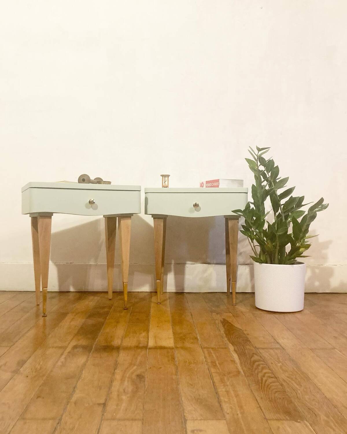 Pair of vintage bedside tables