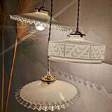 Art deco waterfall pendant light