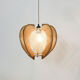 Hanging lamp wire and wood from the 60s-70