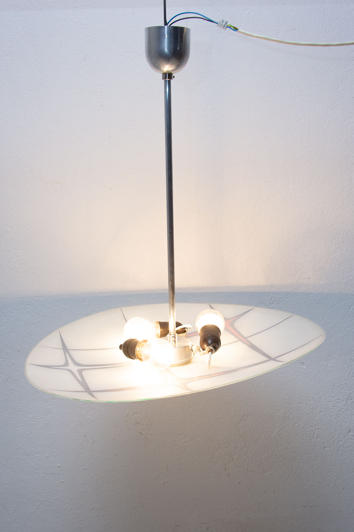 Mid century space age pendant, 1960´s, Czechoslovakia