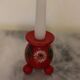Pair of Swedish Dala Ball Candle holders