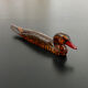 6 porte-couteaux forme canard bois laqué