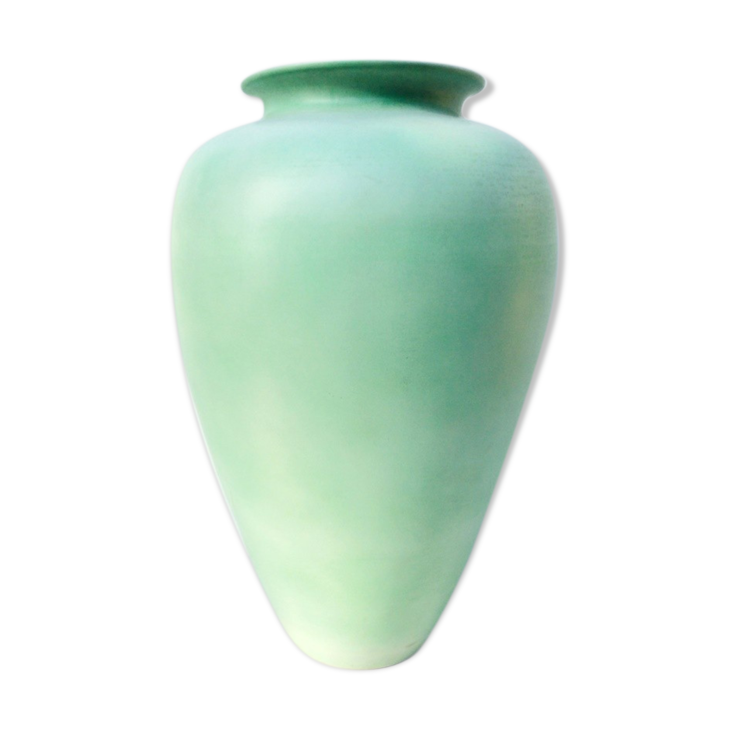 Vase faïence vert céladon