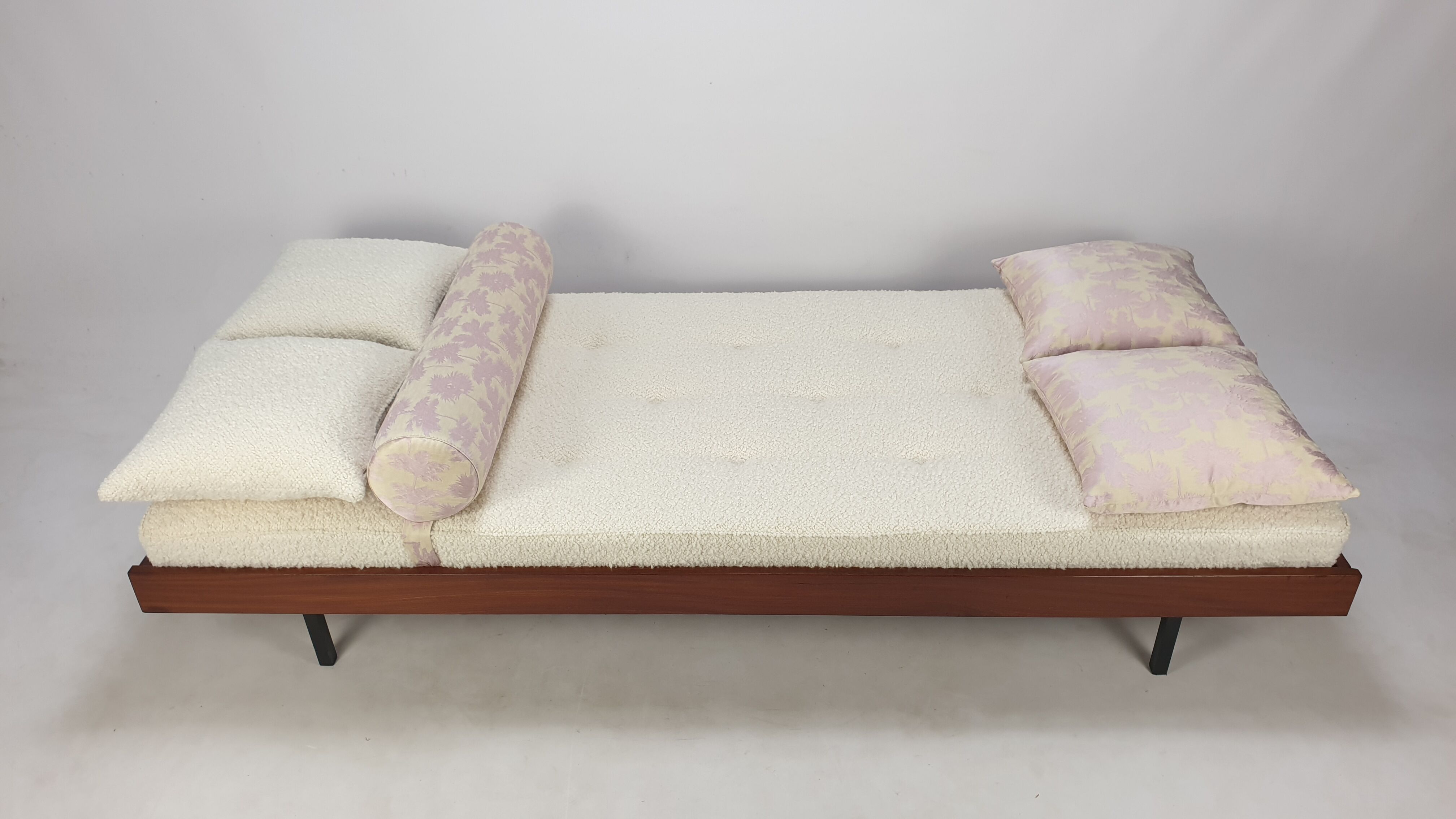 Teak Daybed with Dedar Cushions, 1960s