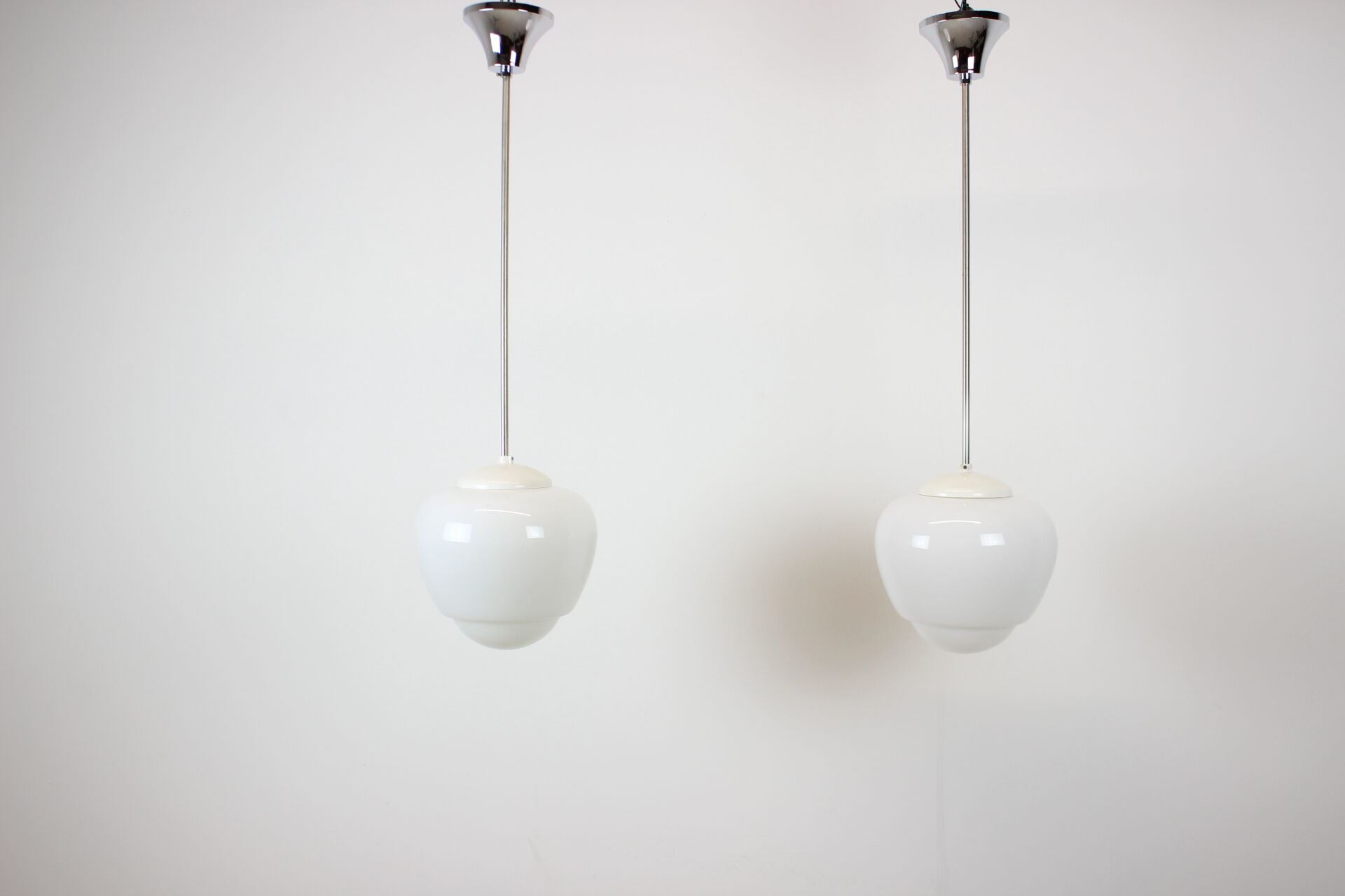 Mid-century pendants, czechoslovakia, 1960s