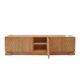 Italian Oak Wood Sideboard with Hand Carved Patterns in the Doors, Italy
