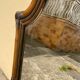 Large format retro decorative vintage wicker and rattan wood mirror